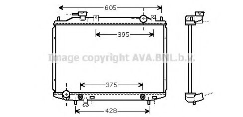 Радиатор, охлаждение двигателя PRASCO MZ2204