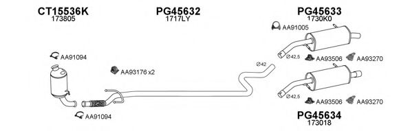 Система выпуска ОГ VENEPORTE 450254