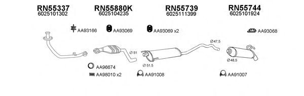 Система выпуска ОГ VENEPORTE 550338