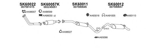 Система выпуска ОГ VENEPORTE 600012
