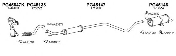 Система выпуска ОГ VENEPORTE 450701
