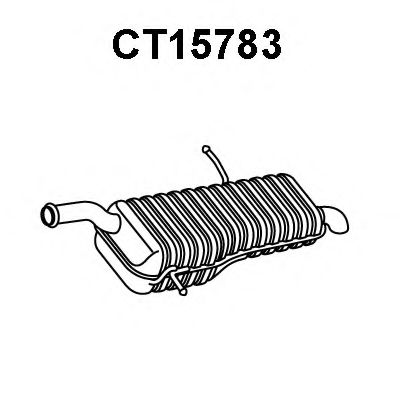 Глушитель выхлопных газов конечный VENEPORTE CT15783