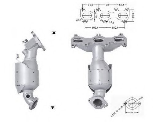 Катализатор MAGNAFLOW 64109