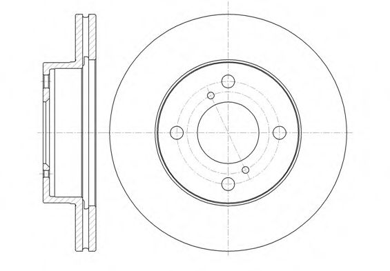 Тормозной диск WOKING D61371.10