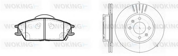 Комплект тормозов, дисковый тормозной механизм BENDIX DP30002