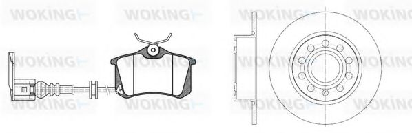 Комплект тормозов, дисковый тормозной механизм BENDIX DP85044