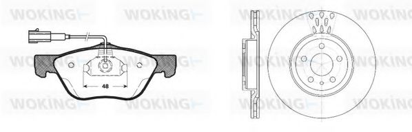 Комплект тормозов, дисковый тормозной механизм BENDIX DP23020
