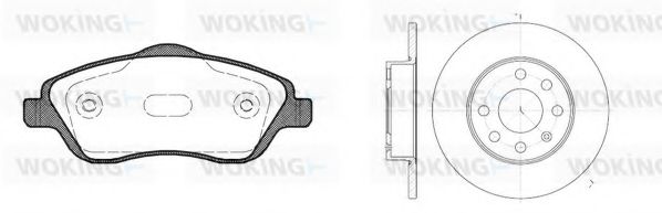 Комплект тормозов, дисковый тормозной механизм BENDIX DP59018
