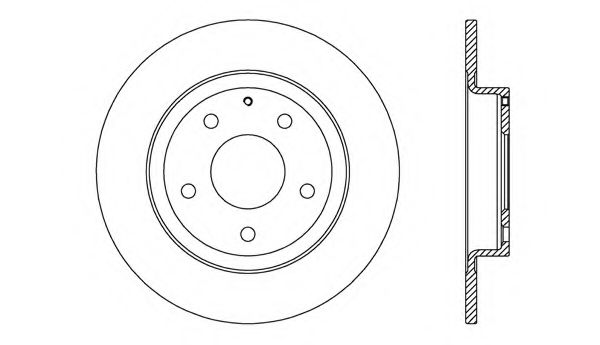 Тормозной диск OPEN PARTS BDR2714.10