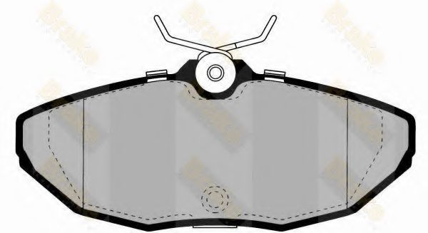 Комплект тормозных колодок, дисковый тормоз Brake ENGINEERING PA1350