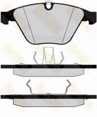 Комплект тормозных колодок, дисковый тормоз Brake ENGINEERING PA1505