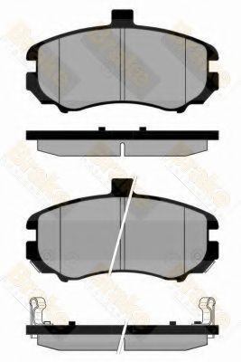 Комплект тормозных колодок, дисковый тормоз Brake ENGINEERING PA1849