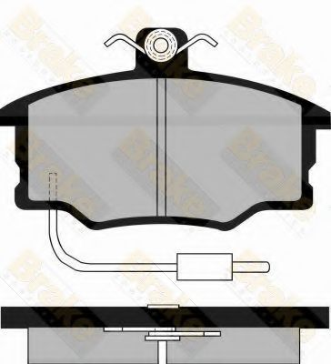 Комплект тормозных колодок, дисковый тормоз Brake ENGINEERING PA498