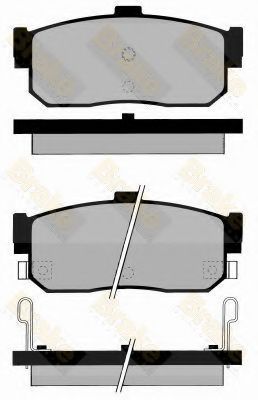 Комплект тормозных колодок, дисковый тормоз Brake ENGINEERING PA799