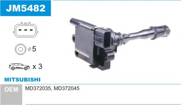 Катушка зажигания JANMOR JM5482