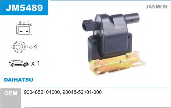 Катушка зажигания JANMOR JM5489