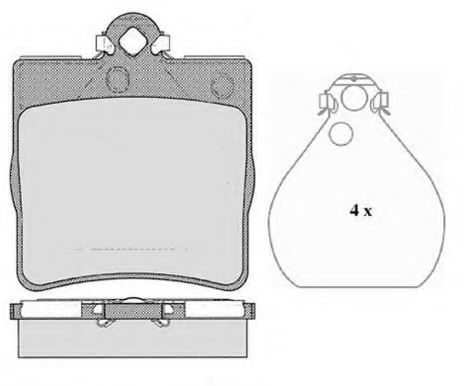 Комплект тормозных колодок, дисковый тормоз RAICAM RA.0737.0