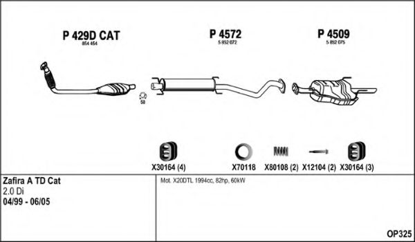 Система выпуска ОГ FENNO OP325