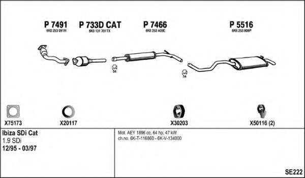 Система выпуска ОГ FENNO SE222