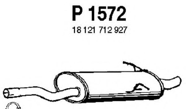 Глушитель выхлопных газов конечный FENNO P1572