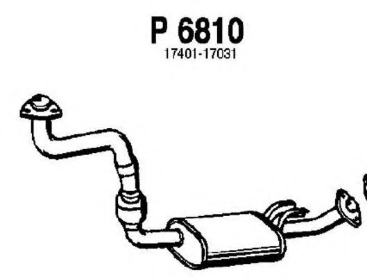 Труба выхлопного газа FENNO P6810