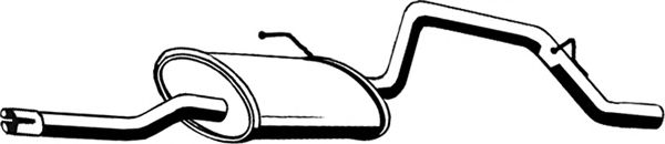 Глушитель выхлопных газов конечный ASMET 05150