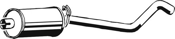 Средний глушитель выхлопных газов ASMET 05.048