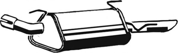 Глушитель выхлопных газов конечный ASMET 05.107