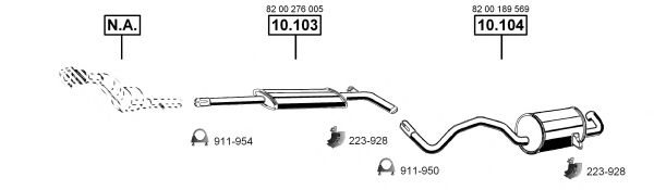 Система выпуска ОГ ASMET RE102470