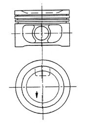 Поршень KOLBENSCHMIDT 94351700