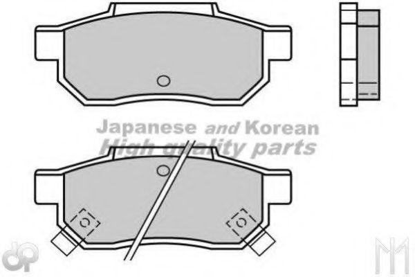 Комплект тормозных колодок, дисковый тормоз ASHUKI H025-09R