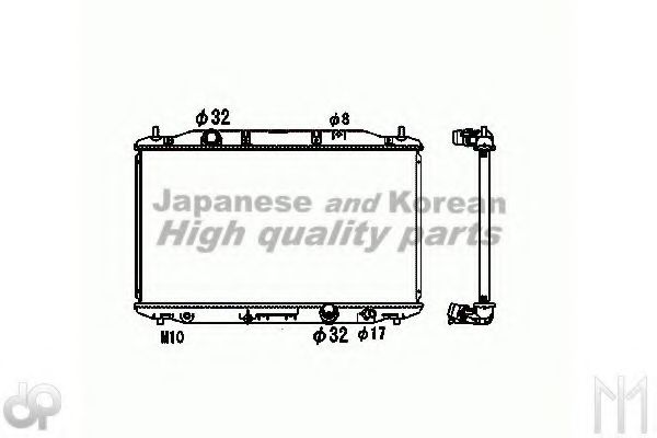 Радиатор, охлаждение двигателя ASHUKI H551-25