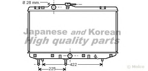 Радиатор, охлаждение двигателя ASHUKI T550-11