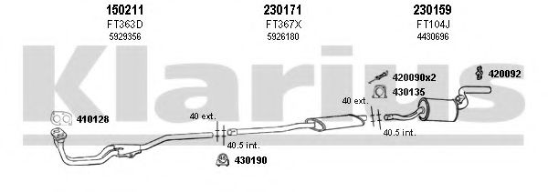 Система выпуска ОГ KLARIUS 330200E