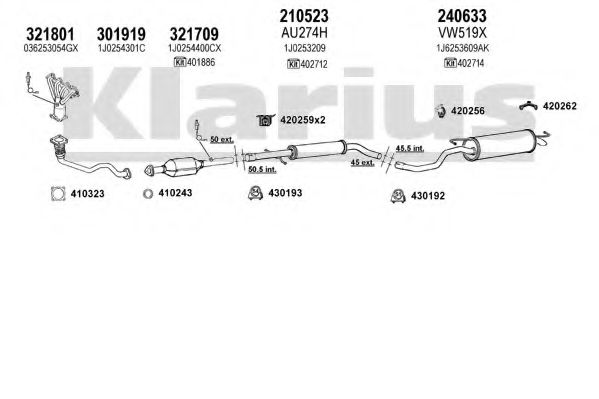 Система выпуска ОГ KLARIUS 930905E