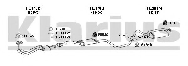 Система выпуска ОГ KLARIUS 360881U