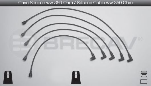 Комплект проводов зажигания BRECAV 01524