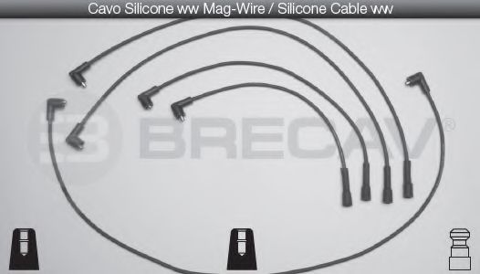 Комплект проводов зажигания BRECAV 05510