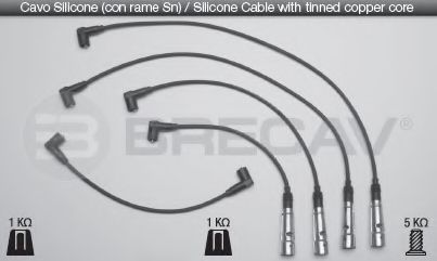 Комплект проводов зажигания BRECAV 24.503