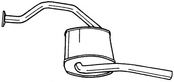 Глушитель выхлопных газов конечный TESH 250147