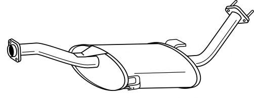 Средний глушитель выхлопных газов ANSA 220091