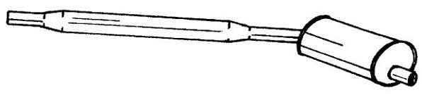 Средний глушитель выхлопных газов ANSA 230222