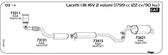 Система выпуска ОГ SIGAM DW023