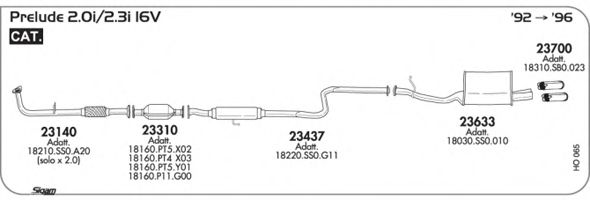 Система выпуска ОГ SIGAM HO065