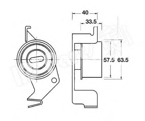 Устройство для натяжения ремня, ремень ГРМ IPS Parts ITB-6534