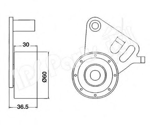 Устройство для натяжения ремня, ремень ГРМ IPS Parts ITB-6903
