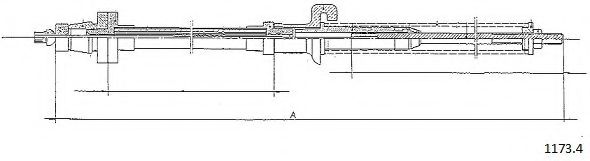 Тросик газа CABOR 1173.4