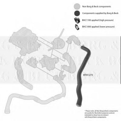 Трубка нагнетаемого воздуха BORG & BECK BTH1273