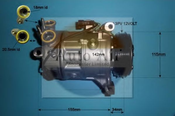 Компрессор, кондиционер AUTO AIR GLOUCESTER 14-0075