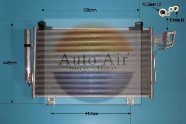 Конденсатор, кондиционер AUTO AIR GLOUCESTER 16-9984